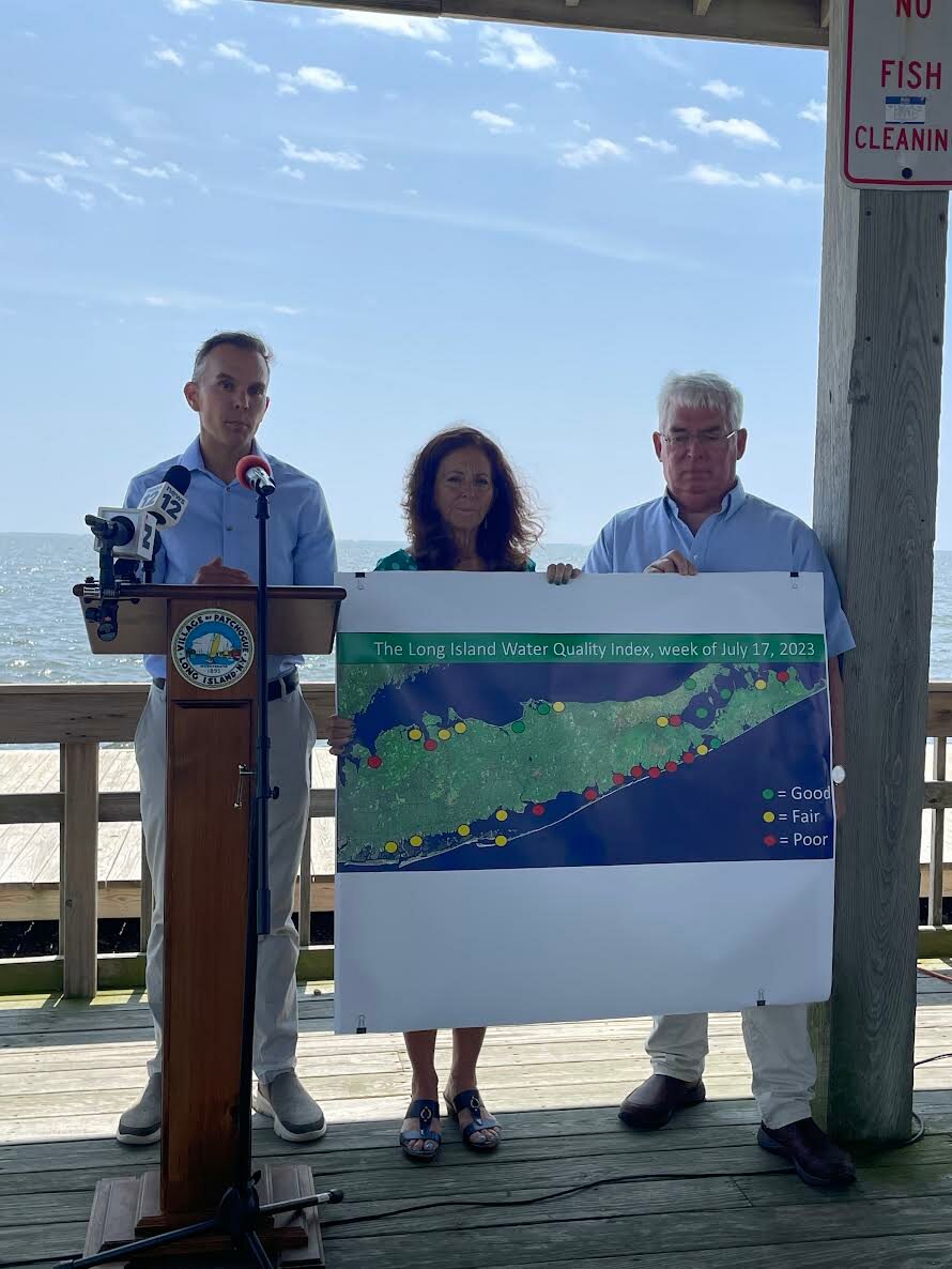 Chris Gobler of Stony Brook University joins with Adrienne Esposito, Citizens Campaign for the Environment, and Kevin McDonald of The Nature Conservancy for a report on water quality.